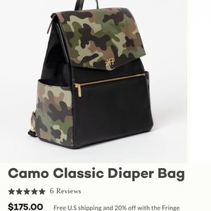 camo freshly picked diaper bag